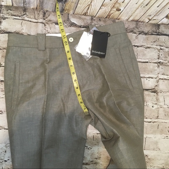 NWT YVES SAINT LAURENT linen/Cotton blend pants - Picture 11 of 16